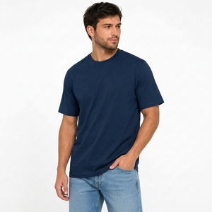 T-shirt oversize à épaules tombantes en coton doux, coupe ample, style streetwear décontracté - Product Image 2