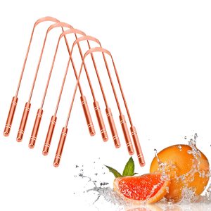 Copper Tongue Scraper Pure Copper Tongue Cleaner Ayurvedic Tongue Scraper Metal Tongue Cleaner U Shape Tongue Scraper Oral Hygie - Product Image 4