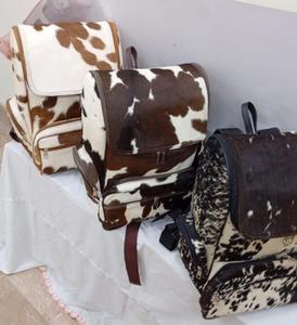 Premium Genuine Leather Hair-On <b>Backpack</b> Travel <b>Laptop</b> Bag Custom Logo Wholesale Supplier Manufacturer Bulk LHBP-0028 - Product Image 4