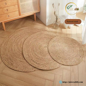 Multipurpose Eco Braided Jute Rug – Natural Fiber Floor <b>Carpet</b> for Living Room, Bedroom and Decorative Use - Product Image 1