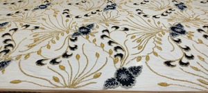 Exportateur indien de tissus brodés perlés pour robes de mariée, travail artisanal lourd, pour la confection de tous types de robes, vente en gros pour les acheteurs d'usine. - Product Image 2