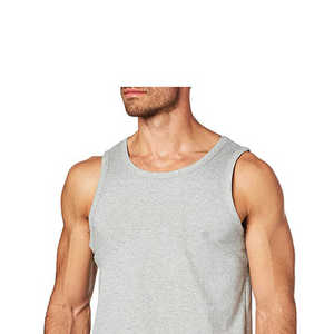 เสื้อกล้ามฟิตเนสผู้ชาย โลโก้สั่งทำ ผ้าโพลีเอสเตอร์พรีเมียม ระบายอากาศ แห้งเร็ว โรงงานผลิตแบบ OEM ODM ขายส่ง - Product Image 5