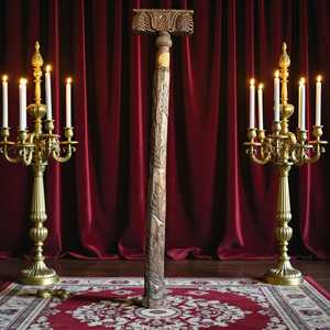 Columna Decorativa Tallada a Mano en Madera de Teca Sólida de Estilo Indio Vintage para Proyectos de Templos, Villas y Hoteles |   Mix Match 1 Contenedor - Product Image 2