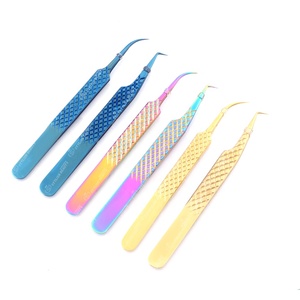 Meilleures pointes de fibres Pince à épiler professionnelle pour une adhérence parfaite aux cils sans glissement Logo personnalisé - Product Image 4