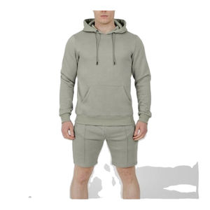 Conjunto de Sudadera con Capucha y Pantalones Cortos Personalizados de Alta Calidad 2024, Traje de Dos Piezas para Hombre, Precio Económico - Product Image 2