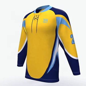 Jersey de hockey sobre hielo de estilo moderno, fabricado con material atlético ligero, diseñado para un movimiento fluido y la identidad del equipo. - Product Image 2