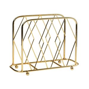 Porta servilletas de diseño vintage de alta calidad, soporte de servilletas de metal con forma triangular para decoración de mesas en restaurantes, hoteles y cafeterías. - Product Image 2