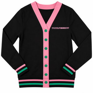 Ajoutez vos logos personnalisés de haute qualité pour pulls à col en V, cardigans tricotés pour les fraternités, les écoles, les universités. - Product Image 1