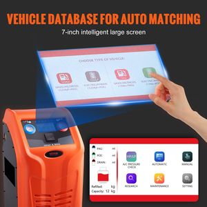 Kit Macchina Completamente Automatica per il Recupero del Refrigerante AC con Bilancia Elettronica e Compressore R134A+R1234YF per Riparazioni Auto - Product Image 4