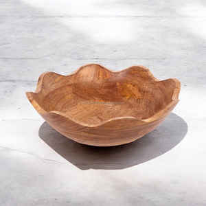 Bol en bois gravé avec logo personnalisé, fabriqué en bois d'acacia durable – Bol de service décoratif et fonctionnel pour les acheteurs en gros - Product Image 2