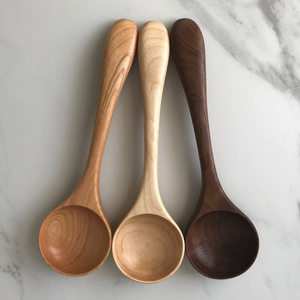 Ensemble de 8 cuillères à masala en bois écologiques, fabriquées à la main, classiques, petites cuillères de service pour le thé, le café, le sucre, les fêtes - Product Image 5