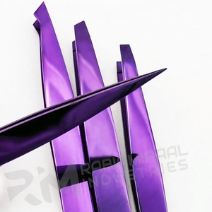 RMI Purple Full Plasma Color Eyebrow Tweezer 4 Different Point Pointy/Combo/Straight/Angle Eyebrow Tweezer Set - Product Image 5