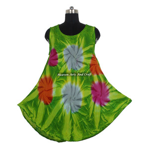 100% Pure Rayon Tie Dye Long Dress For Women <b>Evening</b> Wear Comfortable Dress Attractive Tie Dye Long Open Maxi Dress For Ladies - Product Image 1