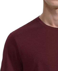 T-shirt personnalisé couleur bordeaux 100% laine mérinos, coupe classique, respirant, écologique, anti-UV, streetwear, gym, fitness, personnalisable - Product Image 2