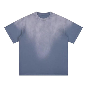 T-shirt vintage de luxe délavé pour hommes et femmes, mode décontractée oversize, tee-shirt délavé en coton premium, streetwear - Product Image 6