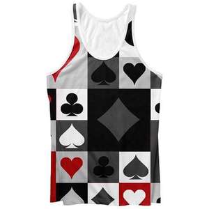 Camiseta sin mangas para hombre, totalmente sublimada, verde y negra, diseño personalizado, última moda, para gimnasio y fitness, talla grande, hecha en Pakistán, cómoda. - Product Image 1