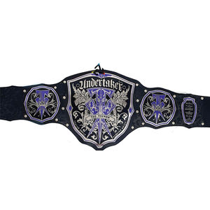 Cinturón de Campeonato Mundial de Lucha Libre W-W-E 2026 Personalizado, Cinturón de Legado de Undertaker, 4 mm - Correa de Cuero y Metal de Zinc para Adultos - Product Image 1