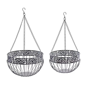 Maceta Colgante Galvanizada para Decoración Interior y Exterior, Maceta Colgante de Hierro de Alta Calidad para Flores Frescas - Product Image 6