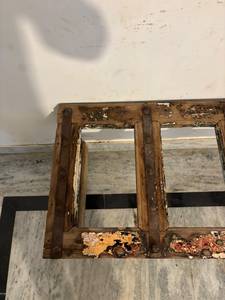 Table basse moderne de luxe vintage en bois massif, design carreaux, hauteur réglable, livraison rapide sur mesure - Décoration intérieure PARADISE - Product Image 6