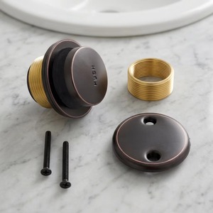 Kit de remplacement de siphon de baignoire autoportant en laiton de bonne qualité, ensemble de bouchon de baignoire moderne avec drainage automatique pour chambre à coucher - Product Image 1