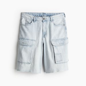 Shorts cargo décontractés pour femmes, confortables, respirants, écologiques, anti-plis, taille basse, taille haute, avec logo, pour l'été - Product Image 1
