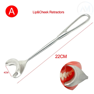 Retractor de tejidos blandos con curvaturas superior e inferior para implantes dentales y cirugía oral, 1 unidad, vendido por ToothAid Store - Product Image 3