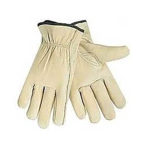 Gants de sécurité en cuir, longueur poignet, respirants, non doublés, style uni, pour utilisation en extérieur au printemps et en automne - Product Image 2