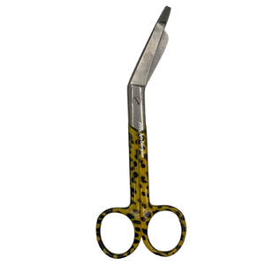 Ensemble d'instruments médicaux chirurgicaux en acier inoxydable, forgés, avec motif, 3 pièces, ciseaux de pansement jaunes, ciseaux de pansement, forceps pour artères - Product Image 5