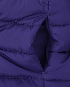 Blouson matelassé pour homme, col montant, couleur unie, coupe-vent, fermeture éclair, manteau d'hiver décontracté, longueur courte, rembourrage en polyester - Product Image 3