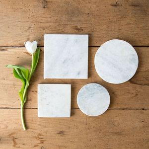 Wholesale Natural <b>Marble</b> <b>Coaster</b> Set Manufacturer Custom <b>Marble</b> <b>Coasters</b> Bulk Supply for Hotels and Restaurants - Product Image 6