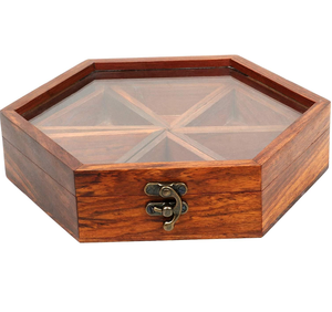 Boîte de rangement pour épices en bois de qualité supérieure personnalisée, boîte à épices en bois, design de logo personnalisé - Product Image 6