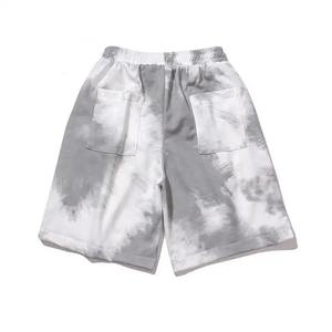 Shorts cargo en molleton de coton de luxe pour hommes, délavés à l'acide, style vintage, unisexe, coupe ample, vente en gros, personnalisables - Product Image 2