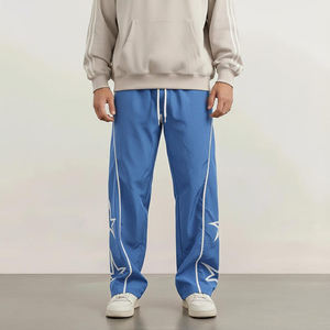 กางเกงจ็อกเกอร์ลำลองใหม่สำหรับผู้ชาย เนื้อผ้านุ่ม ระบายอากาศได้ดี สวมใส่สบาย ทรงหลวม เหมาะสำหรับวิ่งและออกกำลังกาย ผ้าฟลีซทรงตรง ซักแบบ Stone Washed - Product Image 1