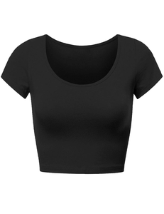 Camiseta Corta de Verano para Mujer, Estilo Estético, 100% Algodón, Ligera y Transpirable, al Mejor Precio, MOQ Bajo - Product Image 5