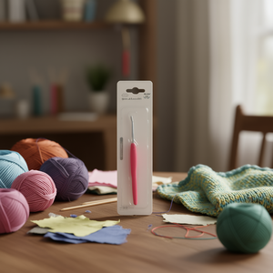 Uncinetto da 2,5 mm x 138 mm con impugnatura morbida per lavorare a maglia - Product Image 2