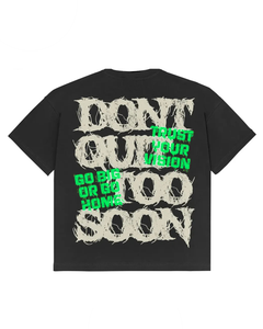 T-shirt surdimensionné personnalisé pour homme, noir, manches courtes, streetwear, imprimé graphique, logo au dos, jersey de coton, col rond, coupe classique - Product Image 5