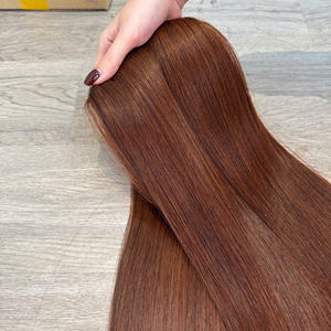 Extensions de cheveux humains vietnamiens couleur brun clair, haute qualité, prix de gros, lisses comme des baguettes - Product Image 2