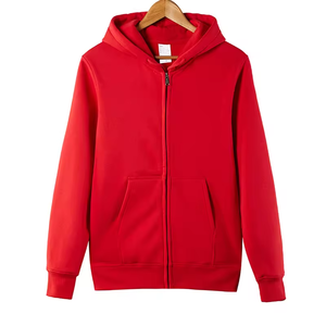 Sweat à capuche unisexe personnalisé avec fermeture éclair, 100 % polyester French Terry 310g, sweat à capuche numérique en relief pour l'automne - Product Image 3