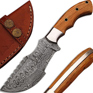 Cuchillos de caza de hoja fija de Damasco, cuchillo de camping para exteriores, cuchillos de supervivencia de Damasco hechos a mano para caza al aire libre - Product Image 2