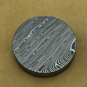 Handcrafted Damascus Steel <b>Ashtray</b> Unique Texture Metal <b>Ashtray</b> for Smokers Tabletop Decor Gift Use - Product Image 5