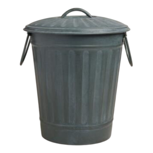 Contenedores de Basura de Hierro Galvanizado Premium con Recubrimiento Verde Claro, con Asa y Tapa, para Interiores y Exteriores - Product Image 3