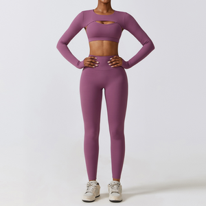 Heavy Fashion Printed Fitness Workout Yoga Set Sports Bra And Legging Set - Product Image 2