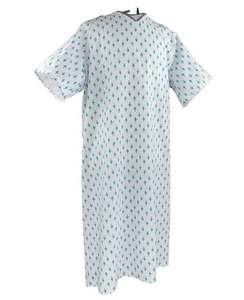 Bata de paciente con diseño impreso, larga, para uso hospitalario, de proveedor indio a precio mayorista - Product Image 2