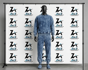 Conjunto Deportivo de Algodón Zhus International, Manga Larga, Cuello Redondo, Color Sólido, Transpirable, Informal, para Otoño, con Bolsillos Laterales - Product Image 3