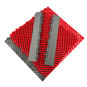 Rigid Modular Colorful Interlocking Garage Floor Tiles Industrial Plastic Garage Flooring <b>Mats</b> for Car Detailing Shop Workshop - Product Image 2