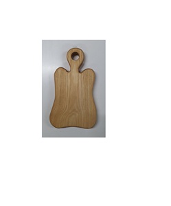 Tabla de cortar de madera con acabado de grano natural para uso moderno en la encimera de la cocina, para cortar y servir. - Product Image 1