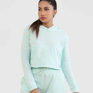 Última Moda en Sudaderas Cortas con Capucha para Mujer, 100% Algodón Transpirable, Sudadera Corta Informal para Mujer - Product Image 4