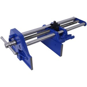 Étau de menuiserie à action rapide, robuste, à levier à dégagement rapide, largeur de mâchoire 10,5 pouces, en fonte, bleu - Product Image 6