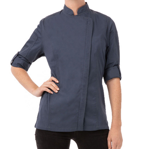 เสื้อเชฟมืออาชีพ ผ้าฝ้าย ชุดยูนิฟอร์มครัว แขนยาว ชุดทำงานร้านอาหาร มีกระเป๋า - Product Image 3