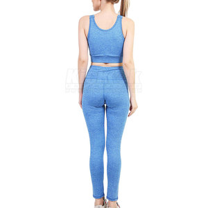 Conjunto de Yoga para Mujer de Alta Calidad, Diseño Sólido, Secado Rápido, Transpirable, 2 Piezas, Ajuste Flexible, Tela Suave para Yoga Diario y Estiramiento - Product Image 2